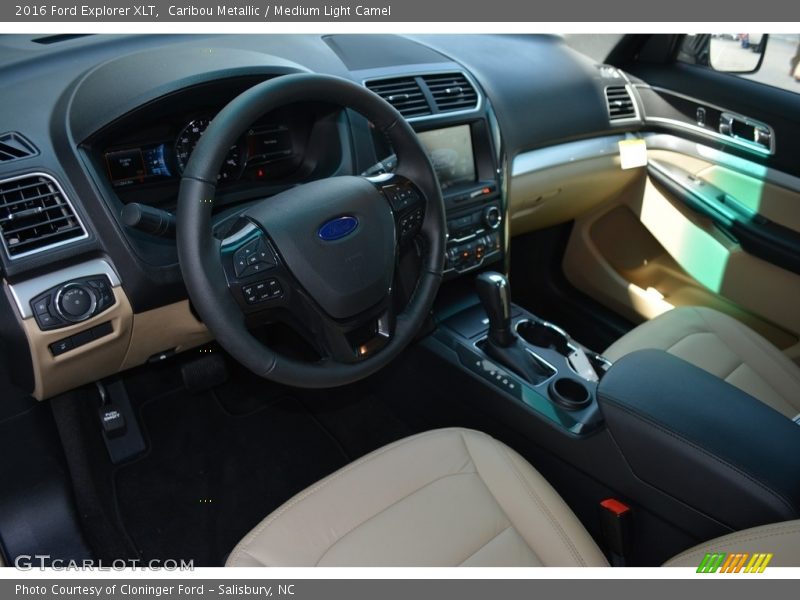 Caribou Metallic / Medium Light Camel 2016 Ford Explorer XLT