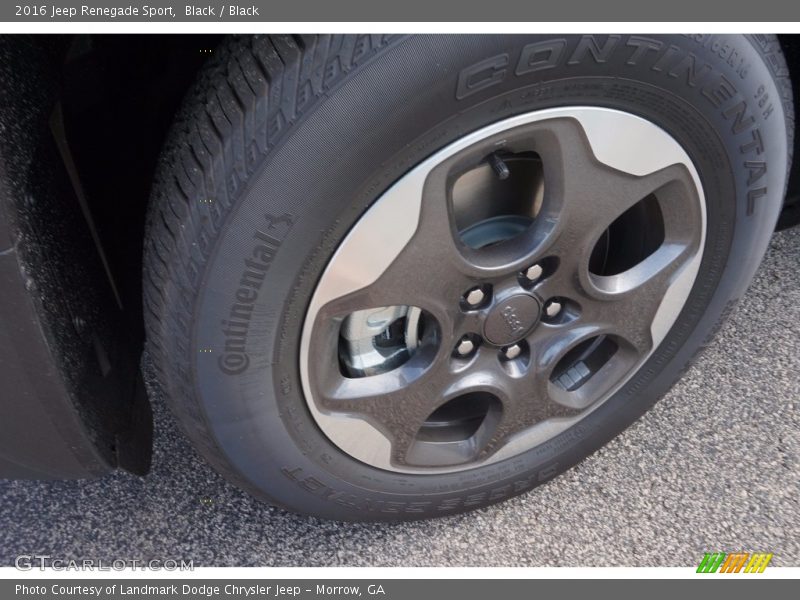 Black / Black 2016 Jeep Renegade Sport