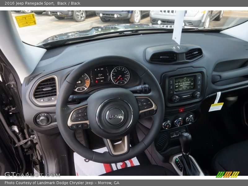 Black / Black 2016 Jeep Renegade Sport