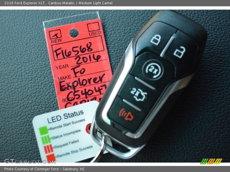 Caribou Metallic / Medium Light Camel 2016 Ford Explorer XLT