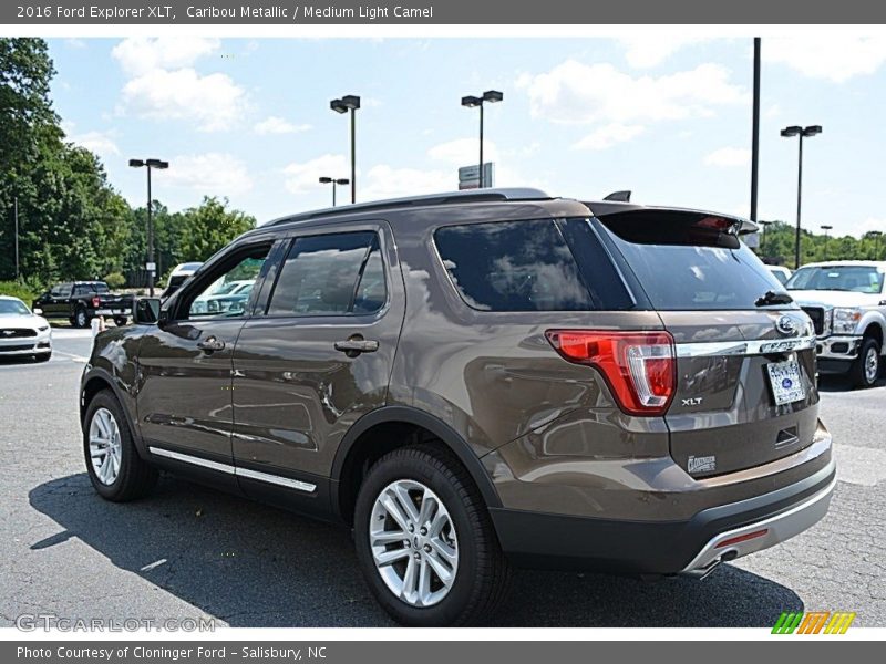Caribou Metallic / Medium Light Camel 2016 Ford Explorer XLT