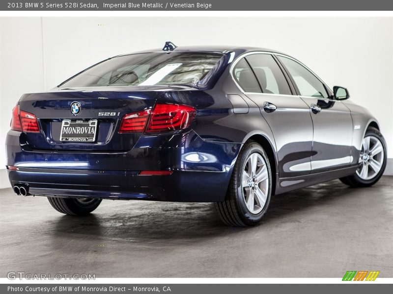 Imperial Blue Metallic / Venetian Beige 2013 BMW 5 Series 528i Sedan