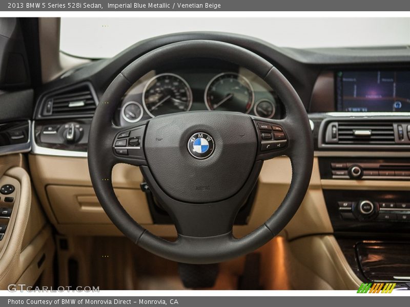 Imperial Blue Metallic / Venetian Beige 2013 BMW 5 Series 528i Sedan