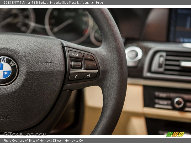 Imperial Blue Metallic / Venetian Beige 2013 BMW 5 Series 528i Sedan