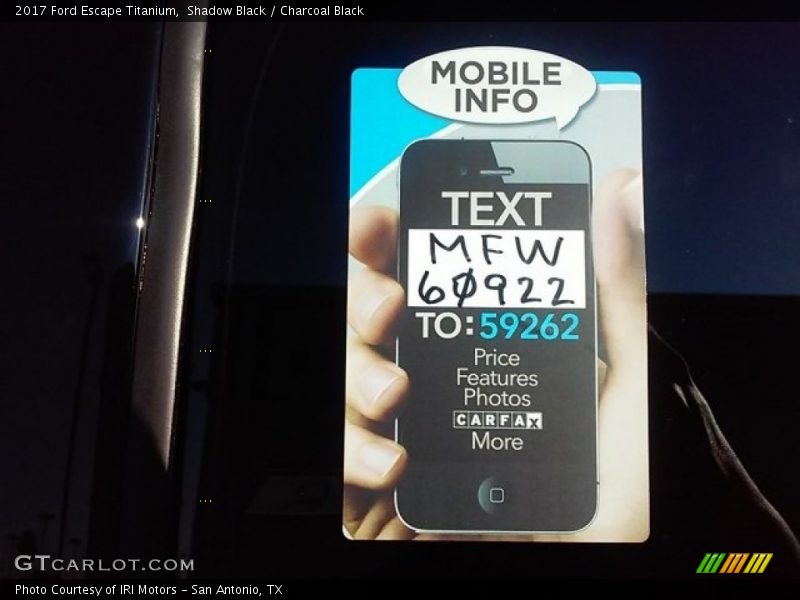 Shadow Black / Charcoal Black 2017 Ford Escape Titanium