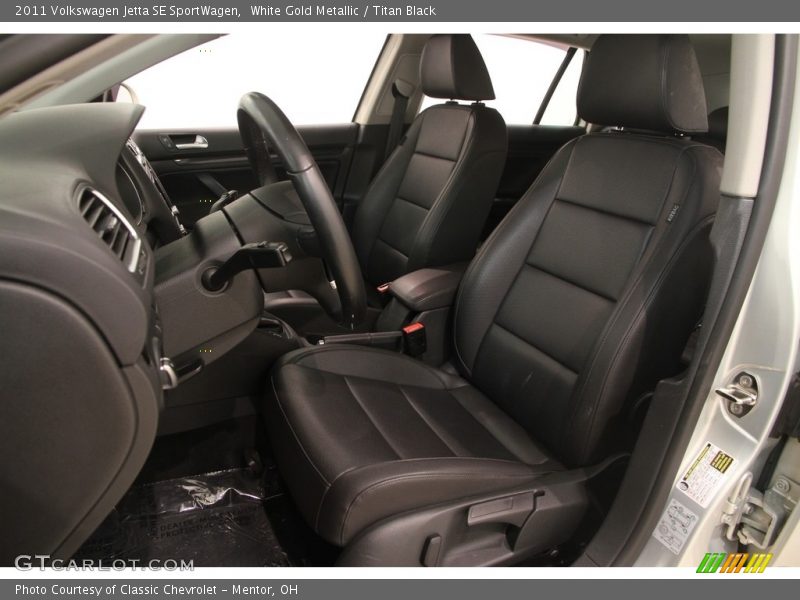 White Gold Metallic / Titan Black 2011 Volkswagen Jetta SE SportWagen