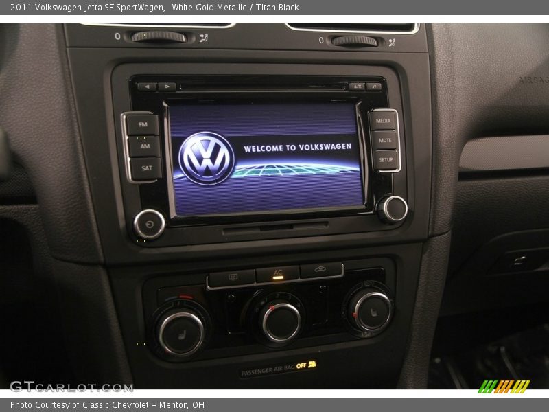 White Gold Metallic / Titan Black 2011 Volkswagen Jetta SE SportWagen