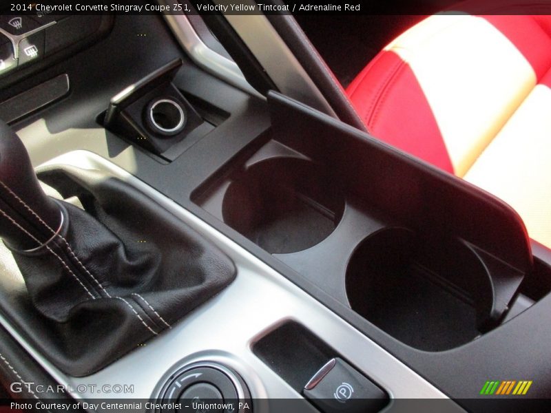 Velocity Yellow Tintcoat / Adrenaline Red 2014 Chevrolet Corvette Stingray Coupe Z51