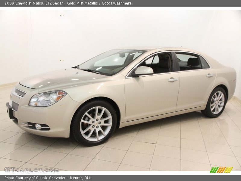 Gold Mist Metallic / Cocoa/Cashmere 2009 Chevrolet Malibu LTZ Sedan