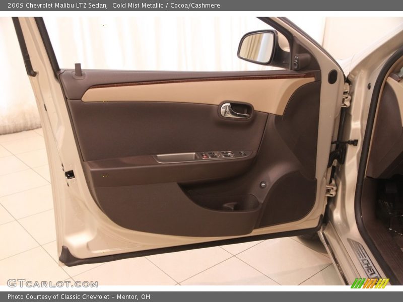 Gold Mist Metallic / Cocoa/Cashmere 2009 Chevrolet Malibu LTZ Sedan