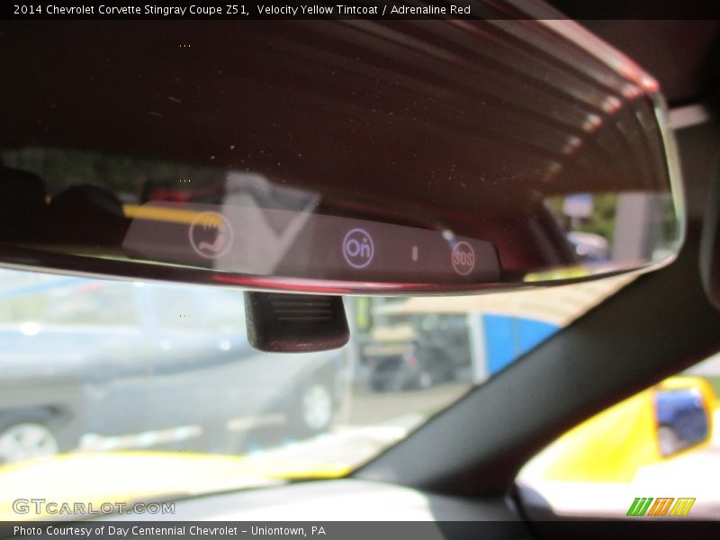 Velocity Yellow Tintcoat / Adrenaline Red 2014 Chevrolet Corvette Stingray Coupe Z51