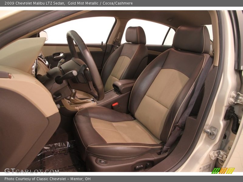 Gold Mist Metallic / Cocoa/Cashmere 2009 Chevrolet Malibu LTZ Sedan