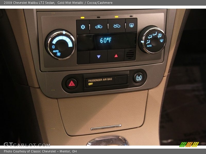 Gold Mist Metallic / Cocoa/Cashmere 2009 Chevrolet Malibu LTZ Sedan