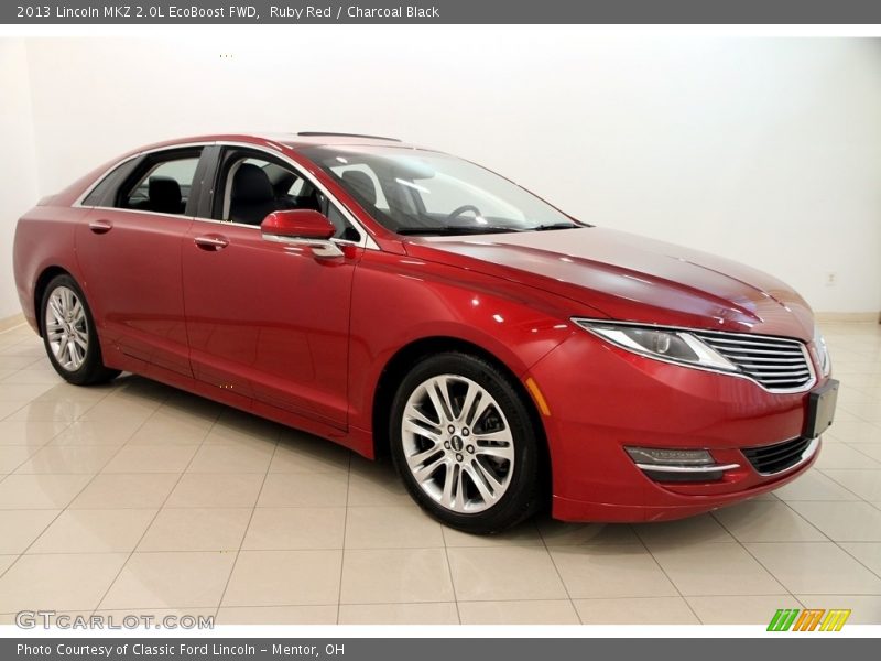 Ruby Red / Charcoal Black 2013 Lincoln MKZ 2.0L EcoBoost FWD