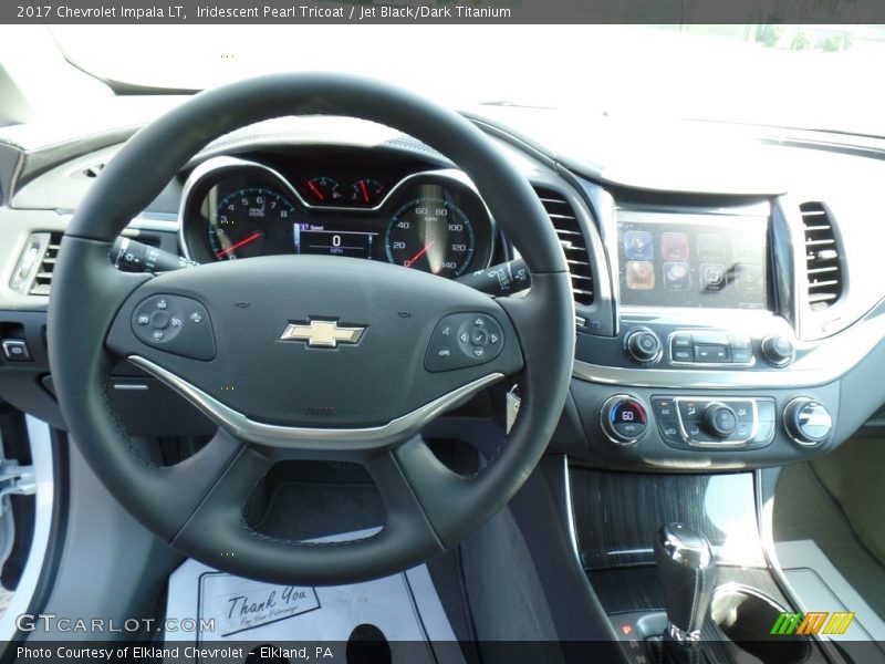 Iridescent Pearl Tricoat / Jet Black/Dark Titanium 2017 Chevrolet Impala LT