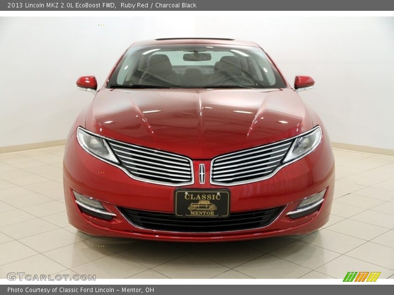 Ruby Red / Charcoal Black 2013 Lincoln MKZ 2.0L EcoBoost FWD