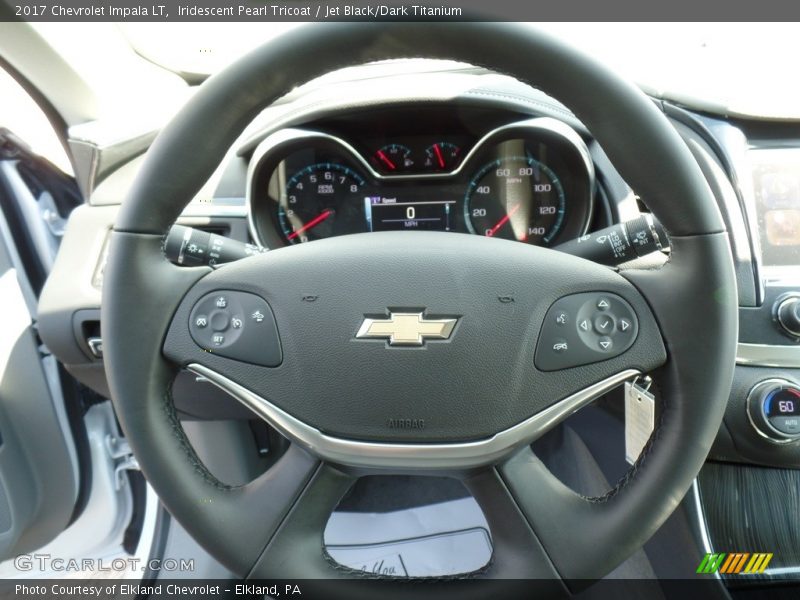 Iridescent Pearl Tricoat / Jet Black/Dark Titanium 2017 Chevrolet Impala LT