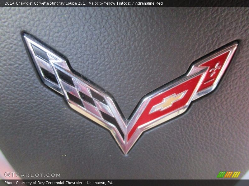 Velocity Yellow Tintcoat / Adrenaline Red 2014 Chevrolet Corvette Stingray Coupe Z51