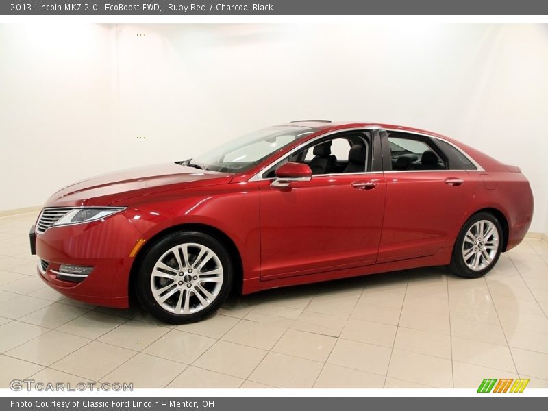 Ruby Red / Charcoal Black 2013 Lincoln MKZ 2.0L EcoBoost FWD