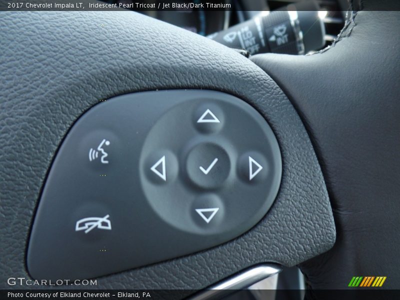 Iridescent Pearl Tricoat / Jet Black/Dark Titanium 2017 Chevrolet Impala LT