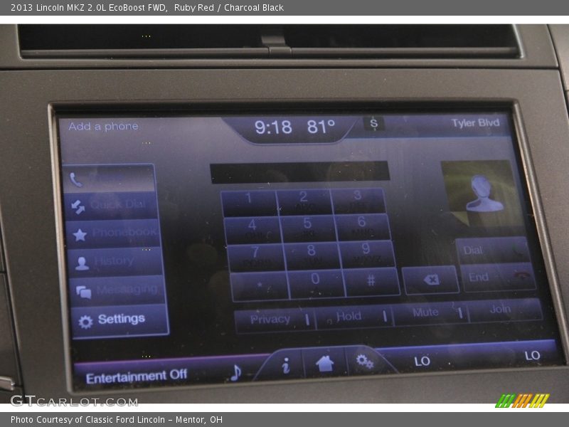 Ruby Red / Charcoal Black 2013 Lincoln MKZ 2.0L EcoBoost FWD