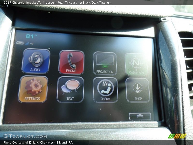 Iridescent Pearl Tricoat / Jet Black/Dark Titanium 2017 Chevrolet Impala LT