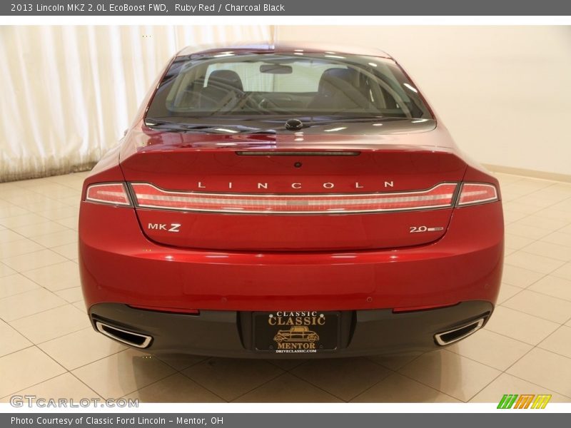 Ruby Red / Charcoal Black 2013 Lincoln MKZ 2.0L EcoBoost FWD