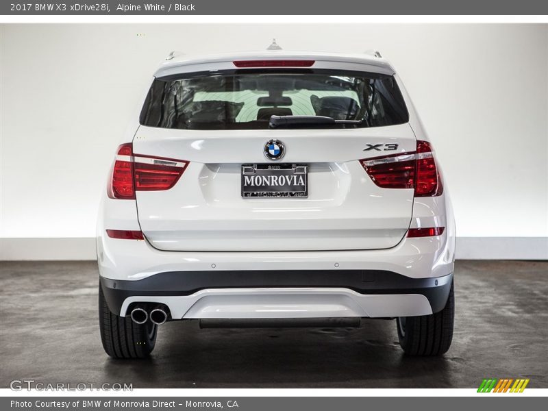 Alpine White / Black 2017 BMW X3 xDrive28i