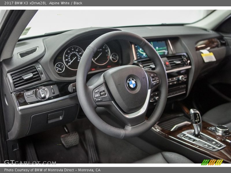 Alpine White / Black 2017 BMW X3 xDrive28i