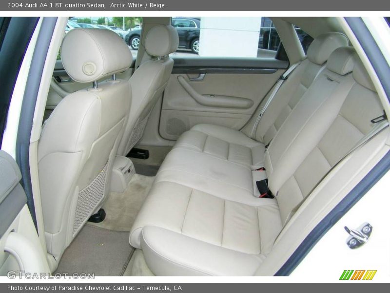 Arctic White / Beige 2004 Audi A4 1.8T quattro Sedan