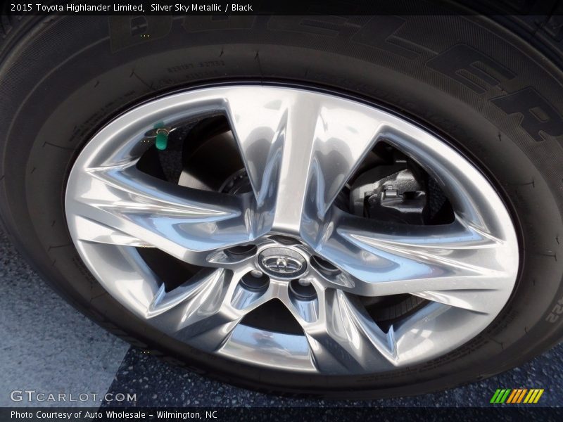 Silver Sky Metallic / Black 2015 Toyota Highlander Limited