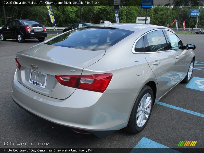 Champagne Silver Metallic / Jet Black 2016 Chevrolet Malibu LT
