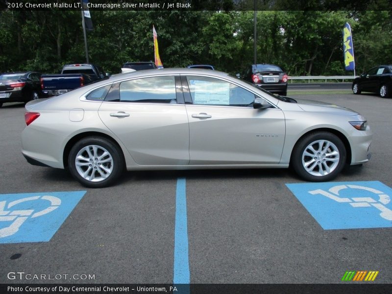 Champagne Silver Metallic / Jet Black 2016 Chevrolet Malibu LT