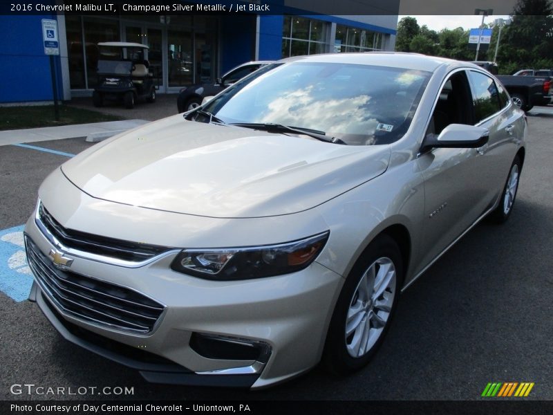 Champagne Silver Metallic / Jet Black 2016 Chevrolet Malibu LT