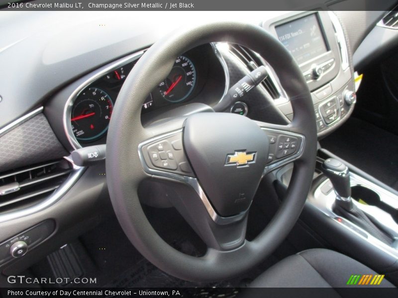Champagne Silver Metallic / Jet Black 2016 Chevrolet Malibu LT