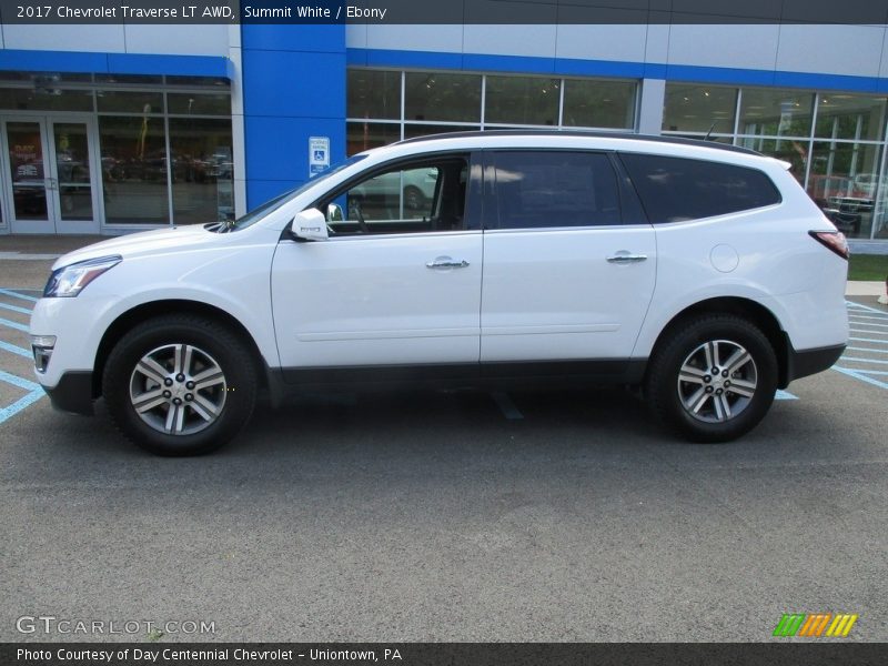 Summit White / Ebony 2017 Chevrolet Traverse LT AWD