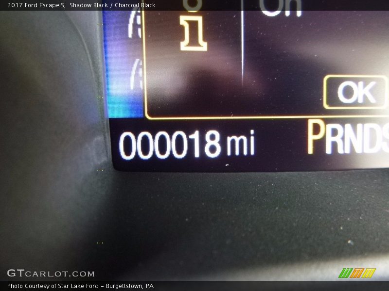 Shadow Black / Charcoal Black 2017 Ford Escape S