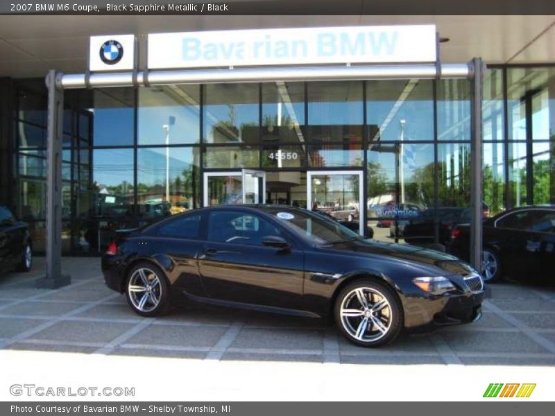 Black Sapphire Metallic / Black 2007 BMW M6 Coupe