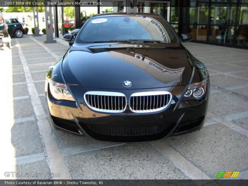 Black Sapphire Metallic / Black 2007 BMW M6 Coupe