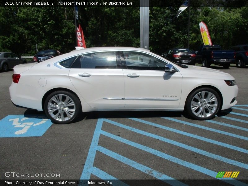 Iridescent Pearl Tricoat / Jet Black/Mojave 2016 Chevrolet Impala LTZ