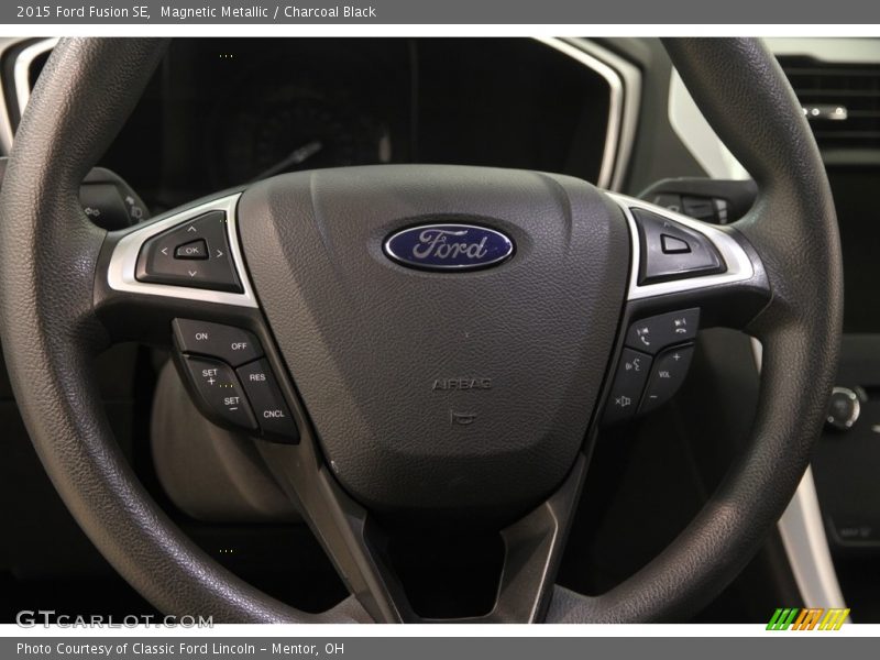 Magnetic Metallic / Charcoal Black 2015 Ford Fusion SE