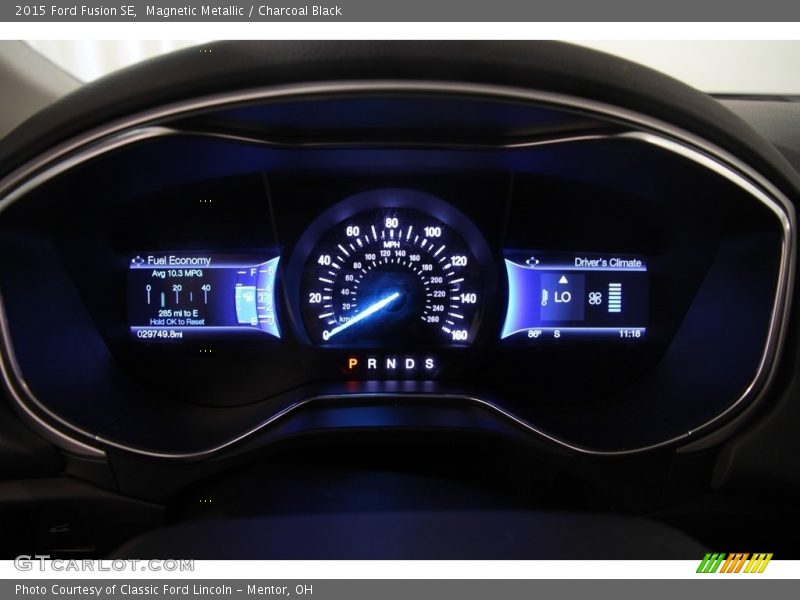 Magnetic Metallic / Charcoal Black 2015 Ford Fusion SE