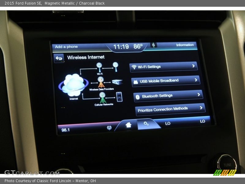Magnetic Metallic / Charcoal Black 2015 Ford Fusion SE