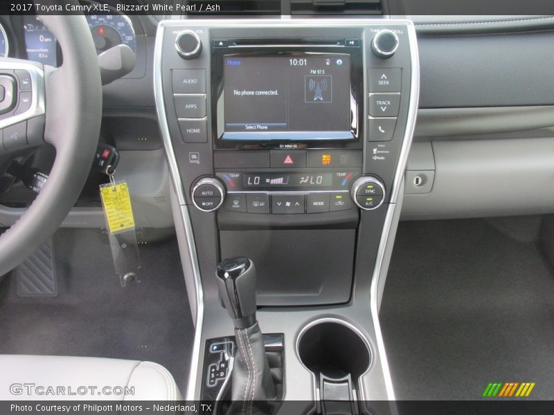 Controls of 2017 Camry XLE