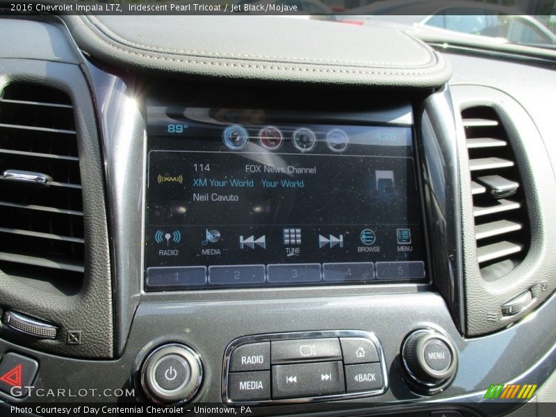 Iridescent Pearl Tricoat / Jet Black/Mojave 2016 Chevrolet Impala LTZ