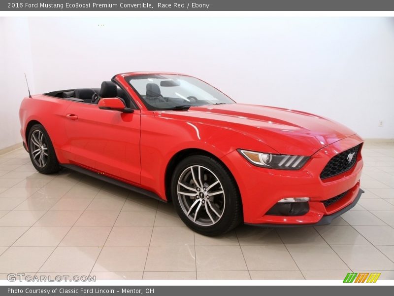 Race Red / Ebony 2016 Ford Mustang EcoBoost Premium Convertible