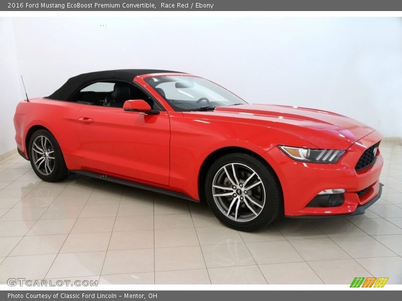 Race Red / Ebony 2016 Ford Mustang EcoBoost Premium Convertible