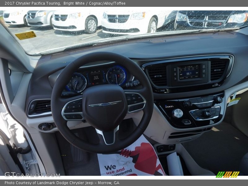 Bright White / Cognac/Alloy/Toffee 2017 Chrysler Pacifica Touring