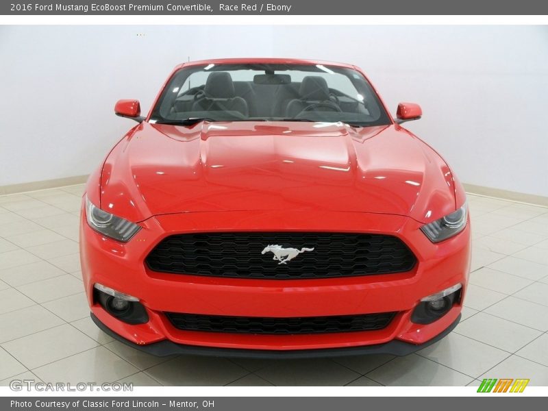Race Red / Ebony 2016 Ford Mustang EcoBoost Premium Convertible