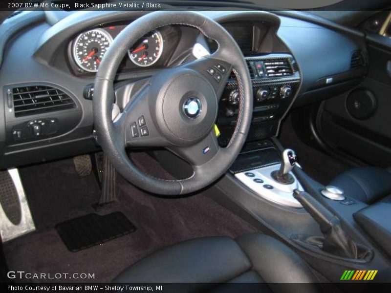 Black Sapphire Metallic / Black 2007 BMW M6 Coupe